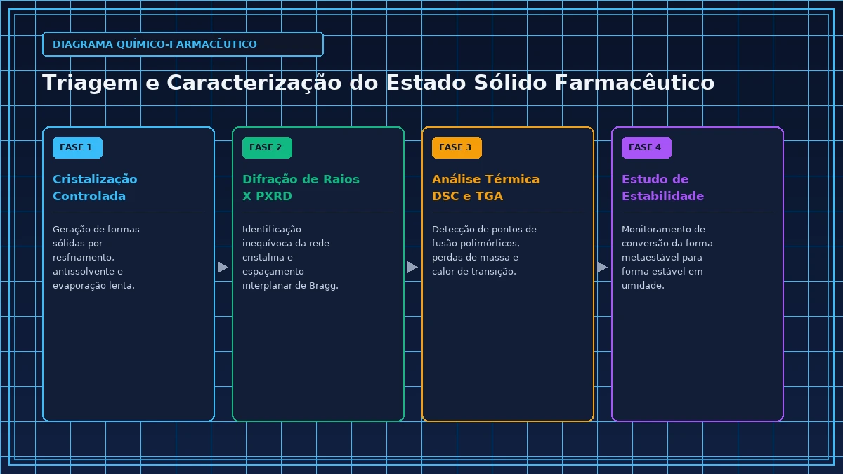 Diagrama Técnico e Rota de Process Chemistry - Cristalografia e Polimorfismo Farmacêutico