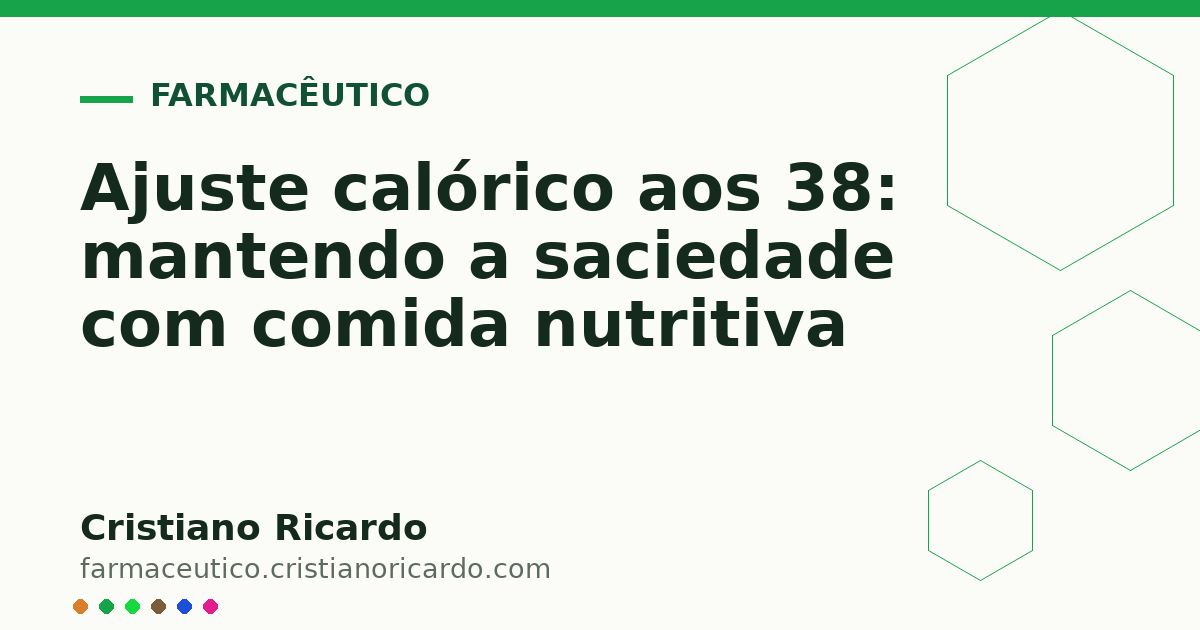 Card OG automático: Ajuste calórico aos 38: mantendo a saciedade com comida nutritiva