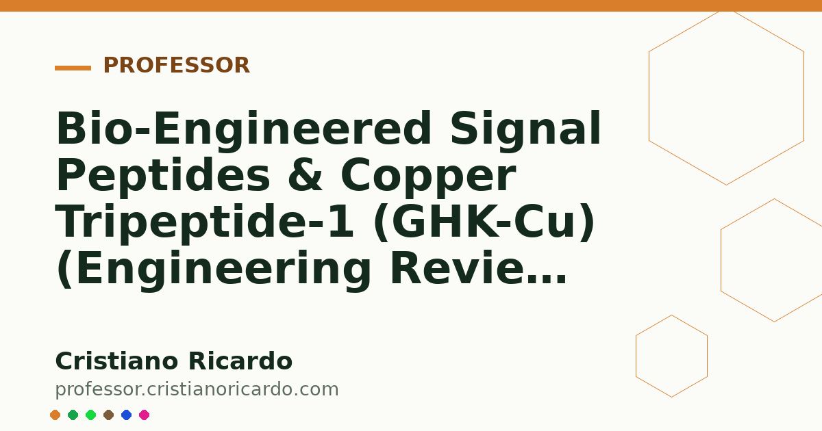 Card OG automático: Bio-Engineered Signal Peptides & Copper Tripeptide-1 (GHK-Cu) (Engineering Review 2008)
