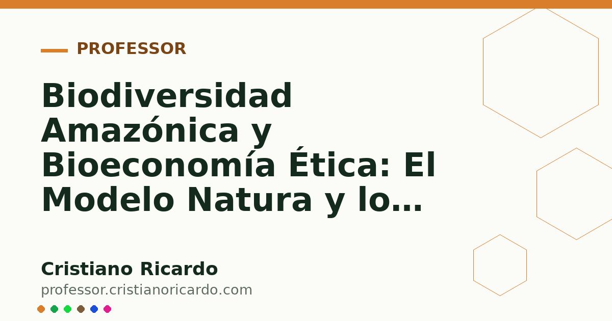 Card OG automático: Biodiversidad Amazónica y Bioeconomía Ética: El Modelo Natura y los Activos del Bosque (Análisis de Mercado & Ciencia 2019)
