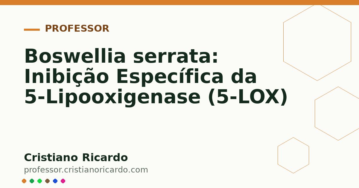 Card OG automático: Boswellia serrata: Inibição Específica da 5-Lipooxigenase (5-LOX)