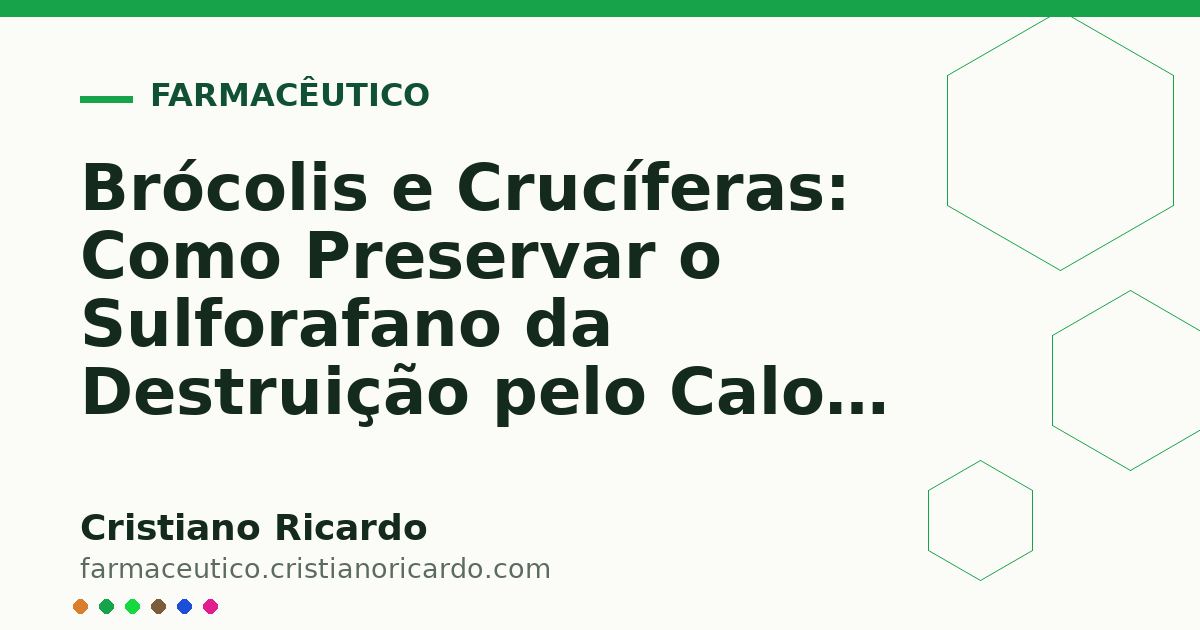 Card OG automático: Brócolis e Crucíferas: Como Preservar o Sulforafano da Destruição pelo Calor (Edição Funcional 2019)