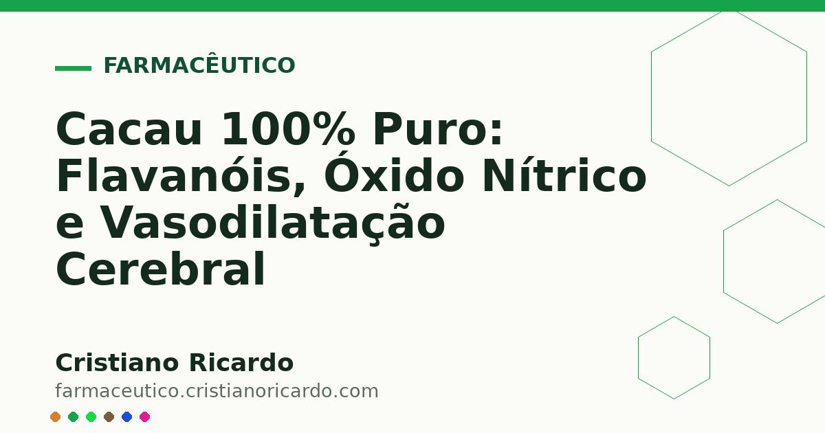 Card OG automático: Cacau 100% Puro: Flavanóis, Óxido Nítrico e Vasodilatação Cerebral