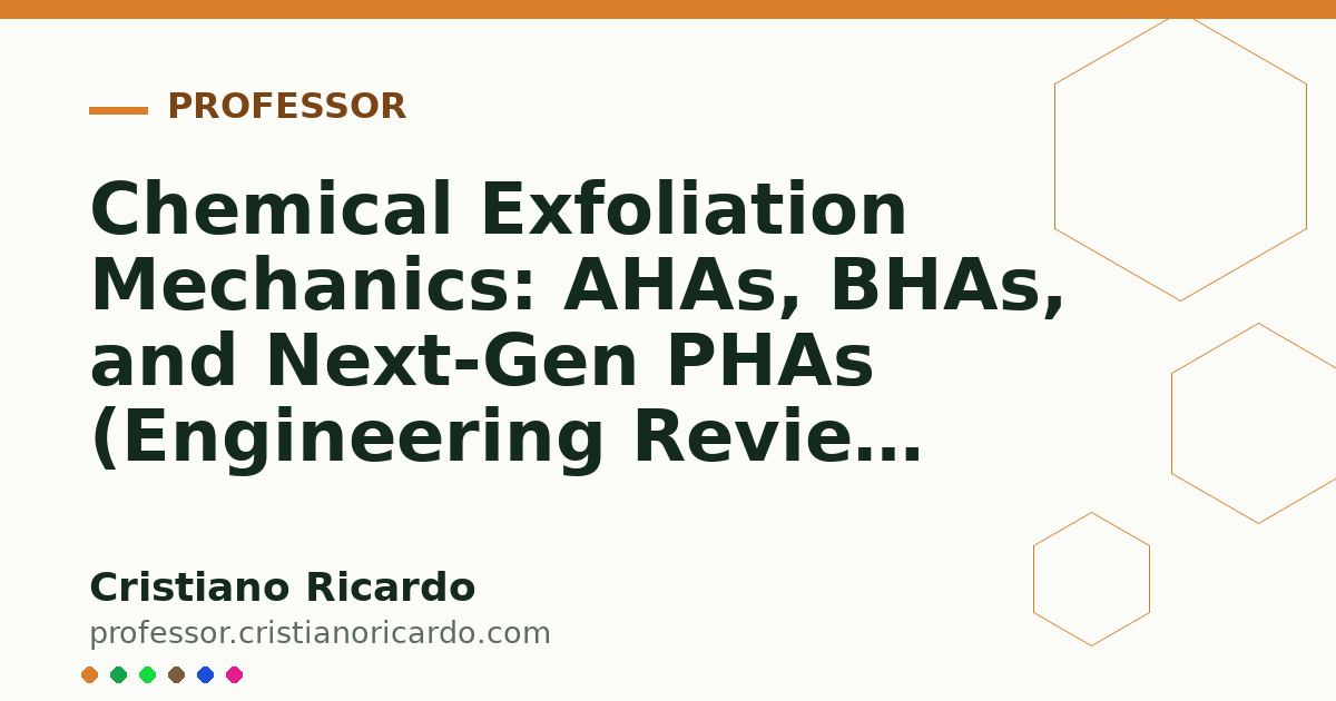 Card OG automático: Chemical Exfoliation Mechanics: AHAs, BHAs, and Next-Gen PHAs (Engineering Review 2008)