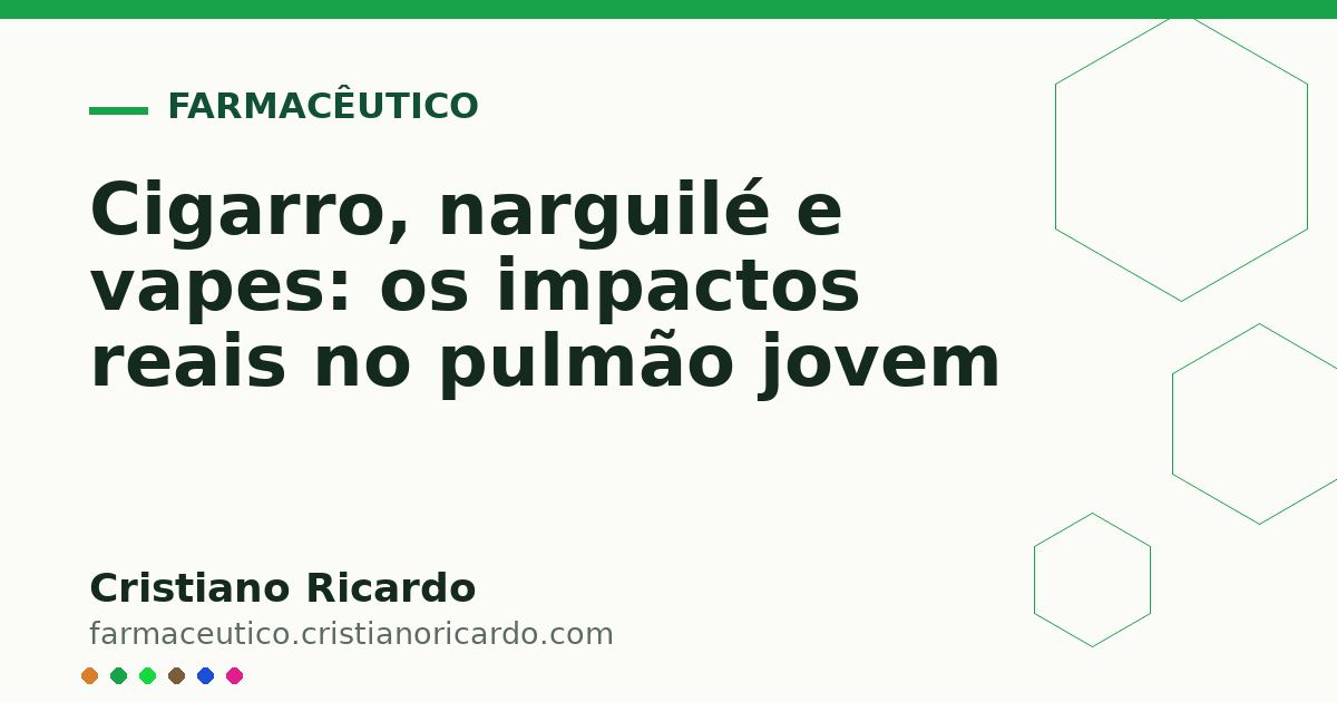 Card OG automático: Cigarro, narguilé e vapes: os impactos reais no pulmão jovem