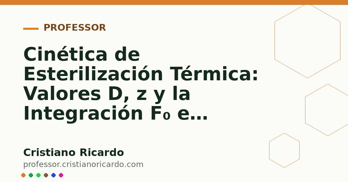 Card OG automático: Cinética de Esterilización Térmica: Valores D, z y la Integración F₀ en Autoclave (Tratado de Farmacotecnia 2010)