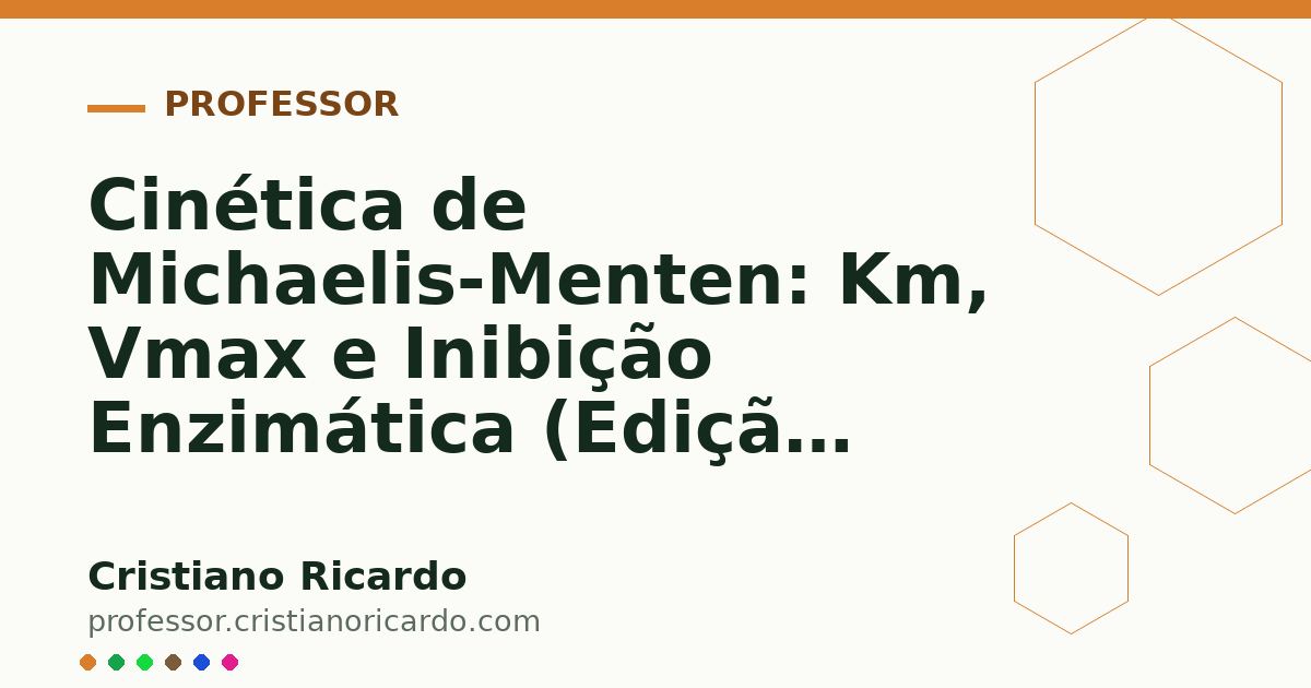 Card OG automático: Cinética de Michaelis-Menten: Km, Vmax e Inibição Enzimática (Edição Farmacêutica 2015)
