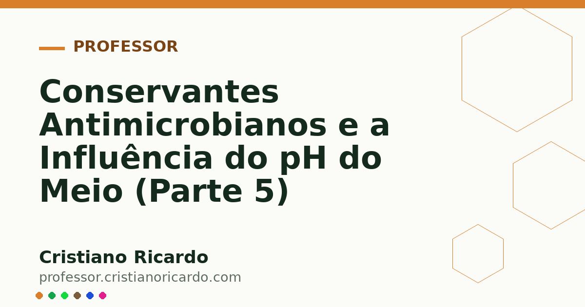 Card OG automático: Conservantes Antimicrobianos e a Influência do pH do Meio (Parte 5)