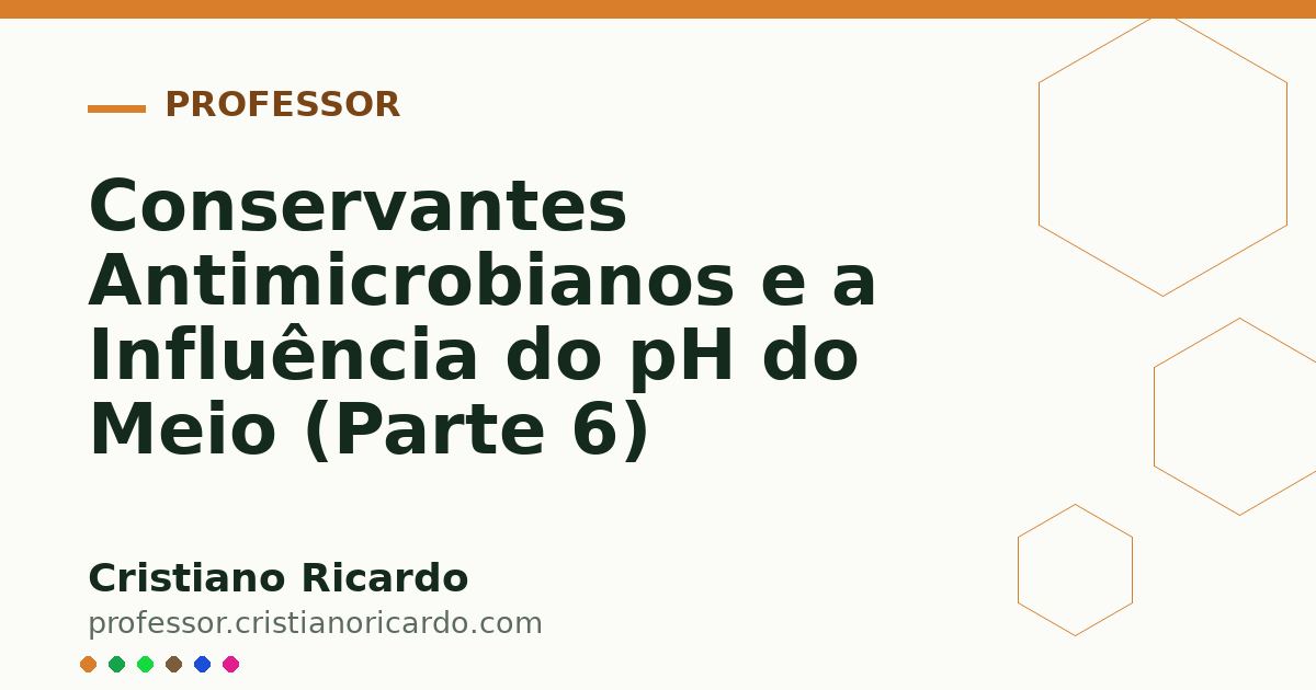Card OG automático: Conservantes Antimicrobianos e a Influência do pH do Meio (Parte 6)