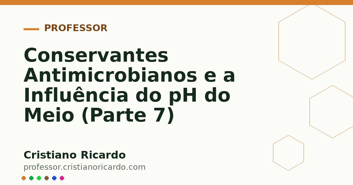 Card OG automático: Conservantes Antimicrobianos e a Influência do pH do Meio (Parte 7)