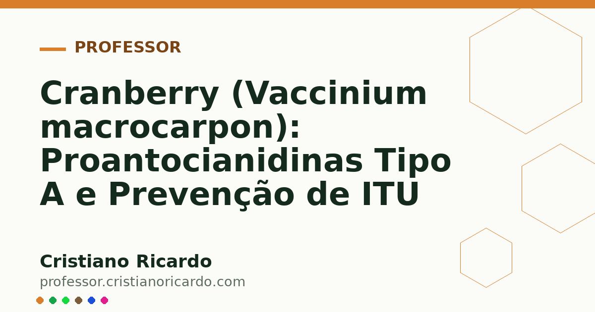 Card OG automático: Cranberry (Vaccinium macrocarpon): Proantocianidinas Tipo A e Prevenção de ITU