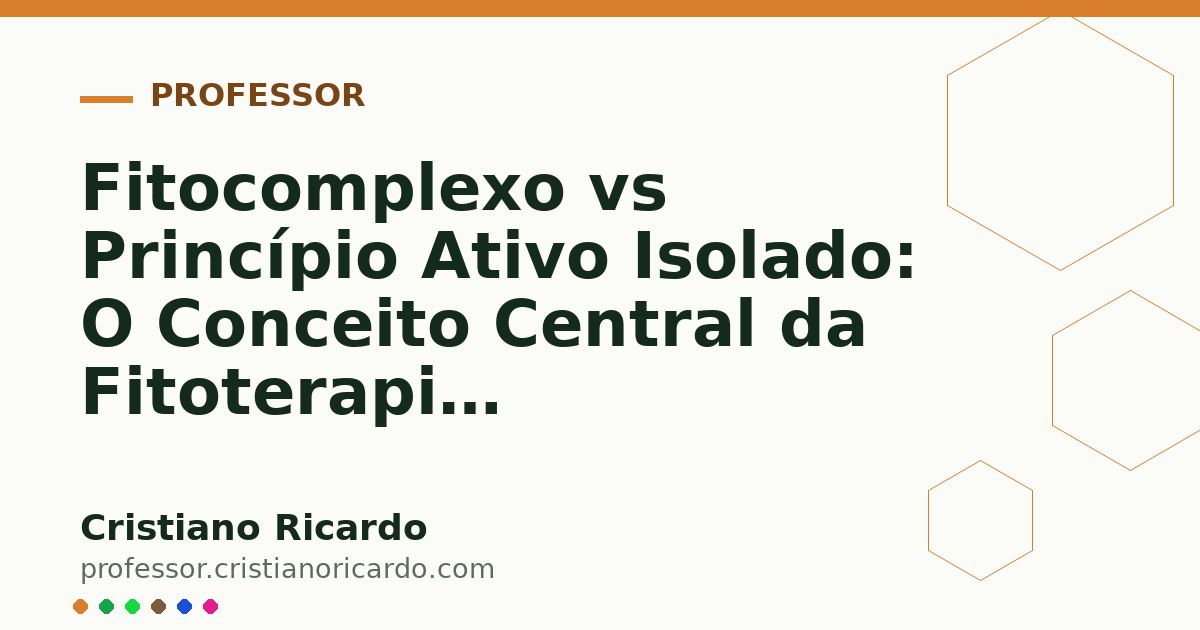 Card OG automático: Fitocomplexo vs Princípio Ativo Isolado: O Conceito Central da Fitoterapia (Aprofundamento 7)