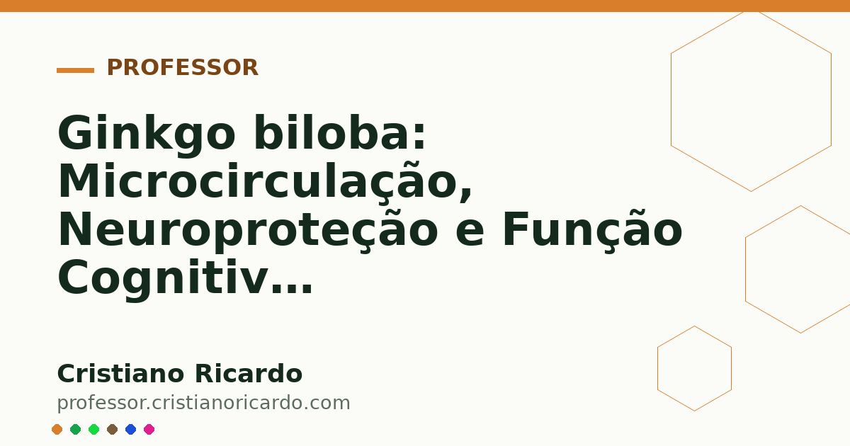 Card OG automático: Ginkgo biloba: Microcirculação, Neuroproteção e Função Cognitiva (Aprofundamento 9)