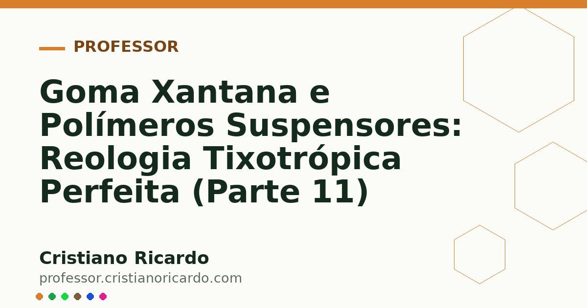 Card OG automático: Goma Xantana e Polímeros Suspensores: Reologia Tixotrópica Perfeita (Parte 11)