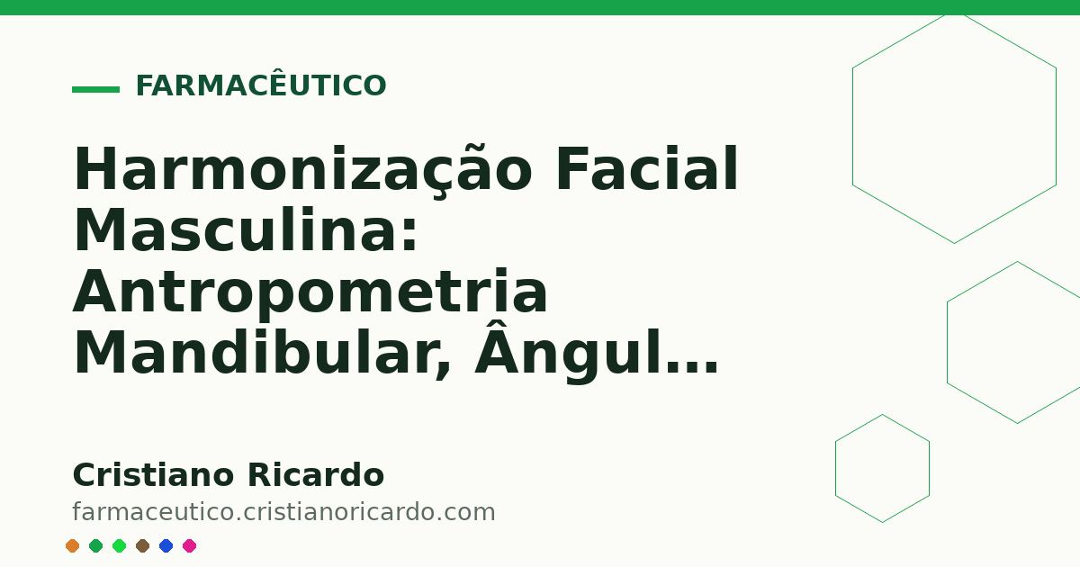 Card OG automático: Harmonização Facial Masculina: Antropometria Mandibular, Ângulo Goníaco e Preenchimento
