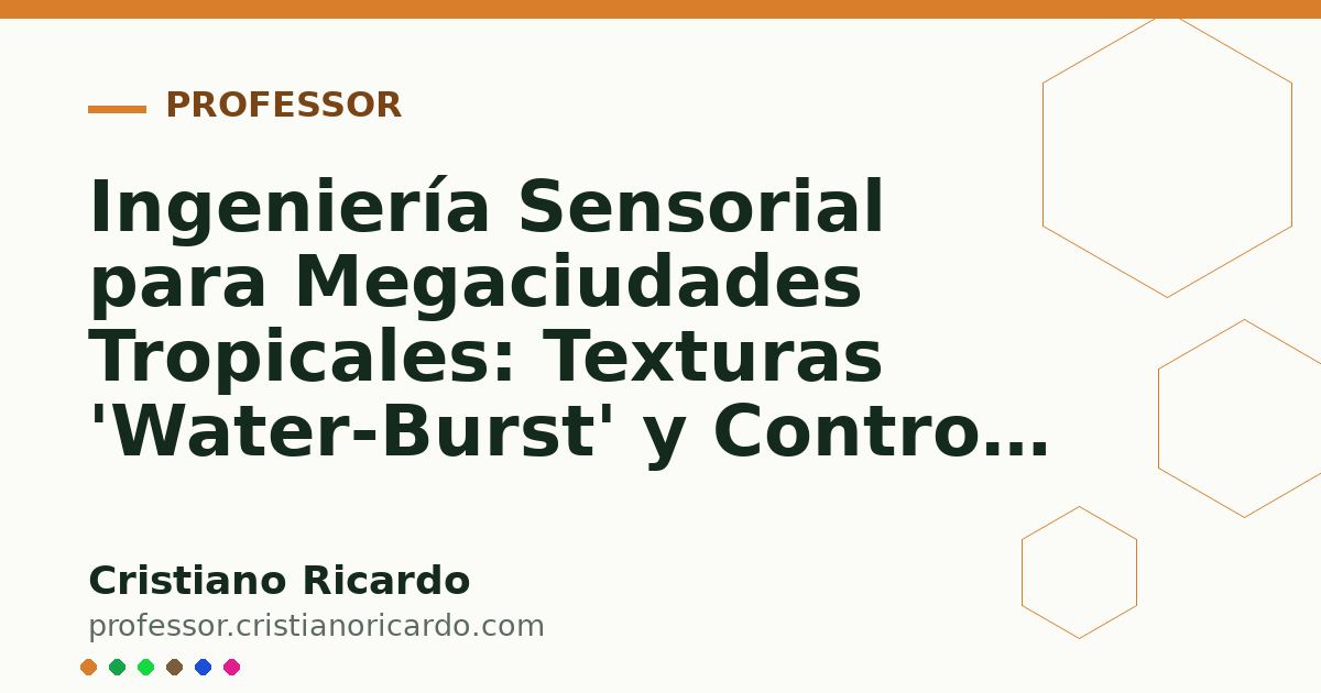 Card OG automático: Ingeniería Sensorial para Megaciudades Tropicales: Texturas 'Water-Burst' y Control de Brillo (Análisis de Mercado & Ciencia 2023)