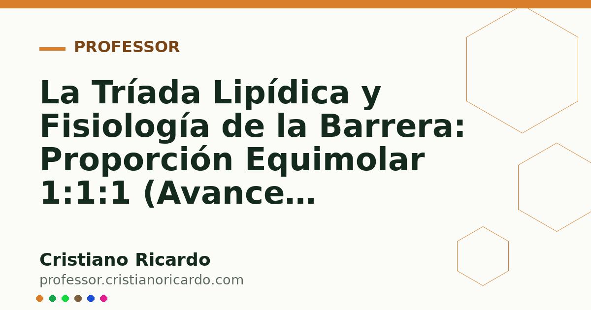 Card OG automático: La Tríada Lipídica y Fisiología de la Barrera: Proporción Equimolar 1:1:1 (Avances Tecnológicos 2023)