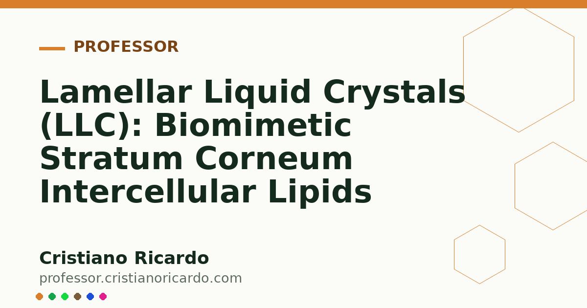 Card OG automático: Lamellar Liquid Crystals (LLC): Biomimetic Stratum Corneum Intercellular Lipids