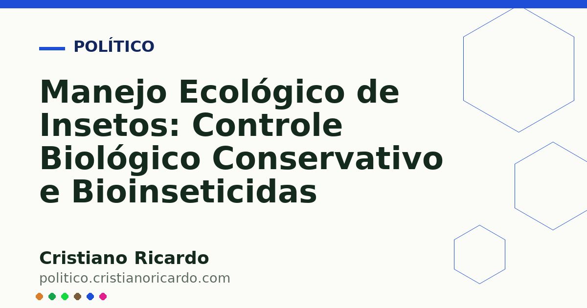 Card OG automático: Manejo Ecológico de Insetos: Controle Biológico Conservativo e Bioinseticidas