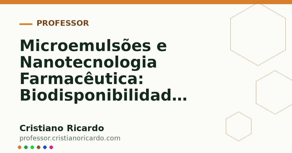 Card OG automático: Microemulsões e Nanotecnologia Farmacêutica: Biodisponibilidade Elevada (Parte 5)