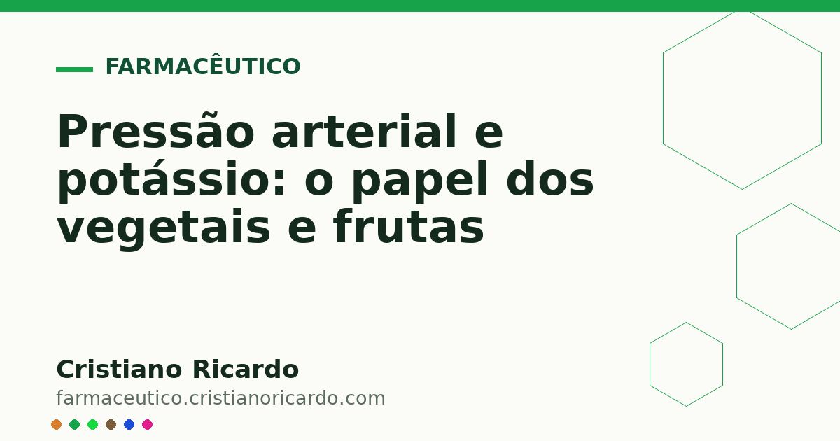 Card OG automático: Pressão arterial e potássio: o papel dos vegetais e frutas