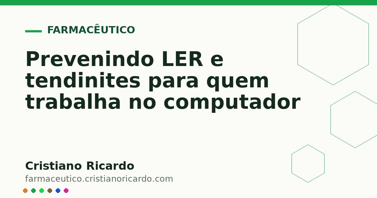 Card OG automático: Prevenindo LER e tendinites para quem trabalha no computador