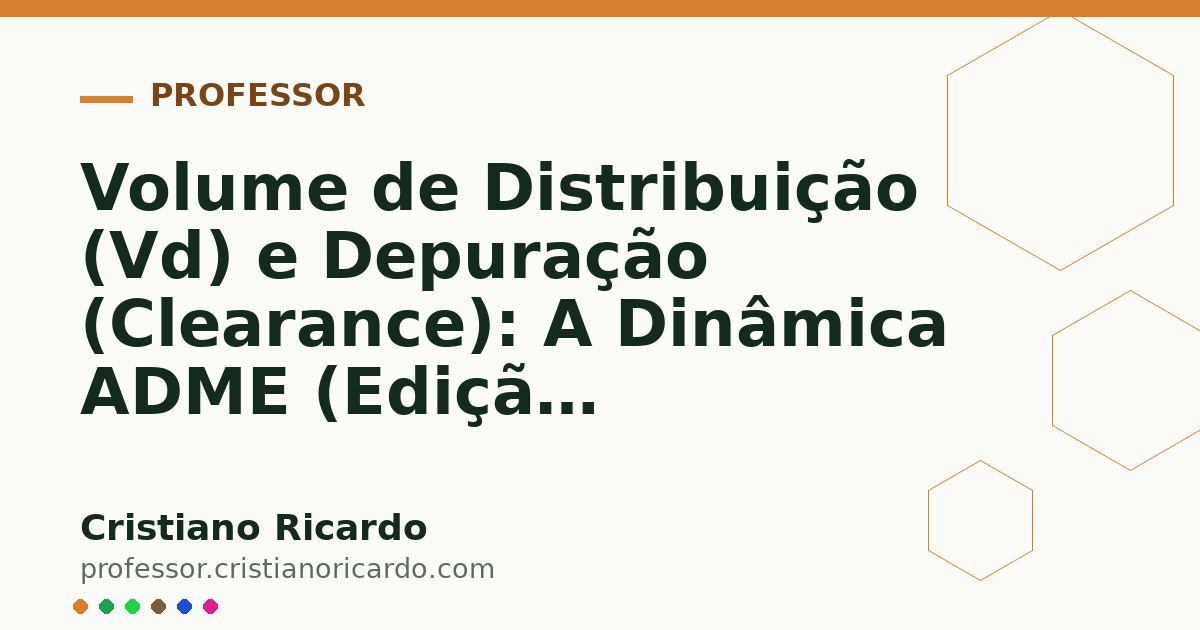 Card OG automático: Volume de Distribuição (Vd) e Depuração (Clearance): A Dinâmica ADME (Edição Farmacêutica 2007)